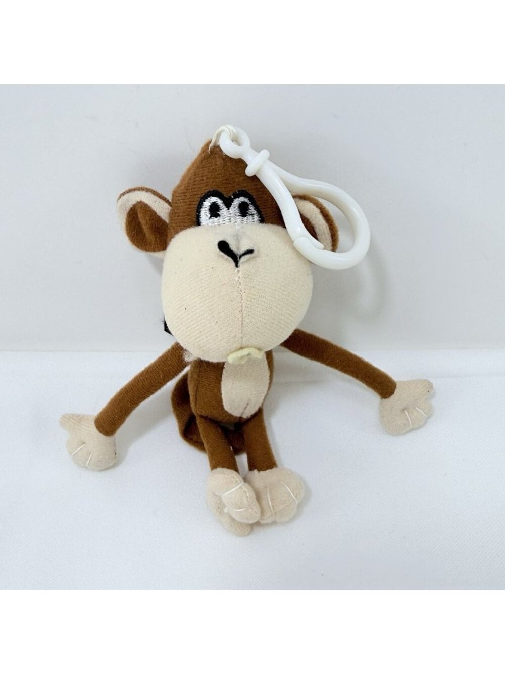 Vintage Bobby Jack Monkey Plush Backpack Clip Keychain Keyring Mascot Iconic Y2K